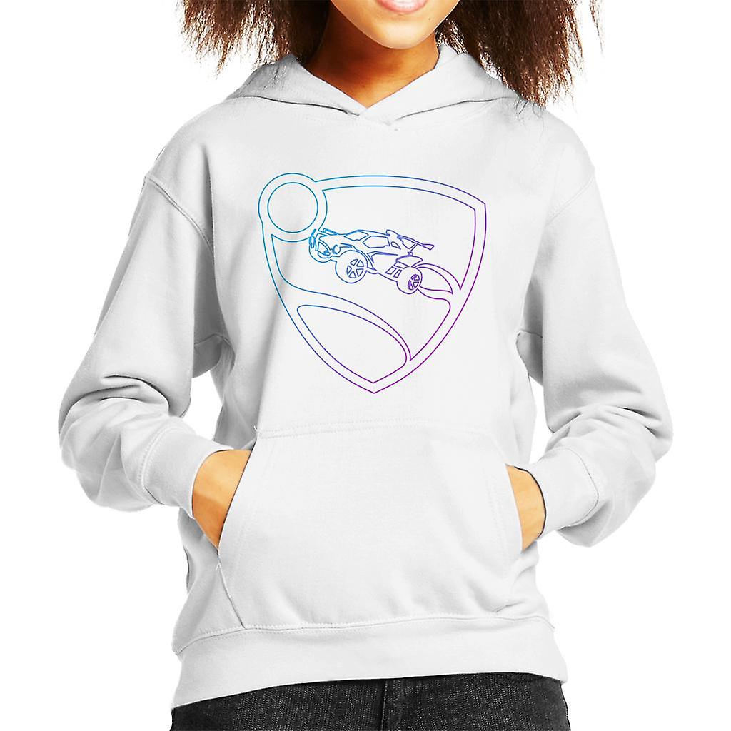 Rocket League Glowing Shield Logo Kid's Hooded Sweatshirt
