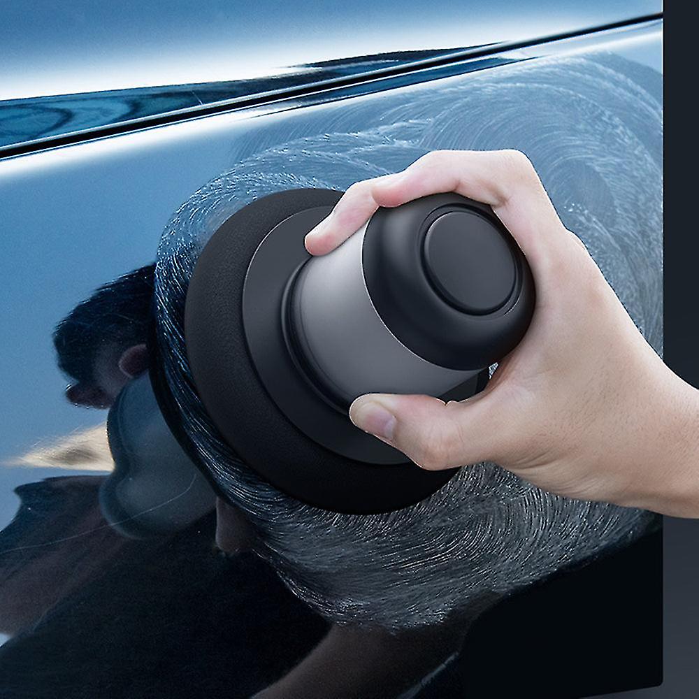 Manual car polisher waxer handheld car polishing device with cleaning cloth press detachable