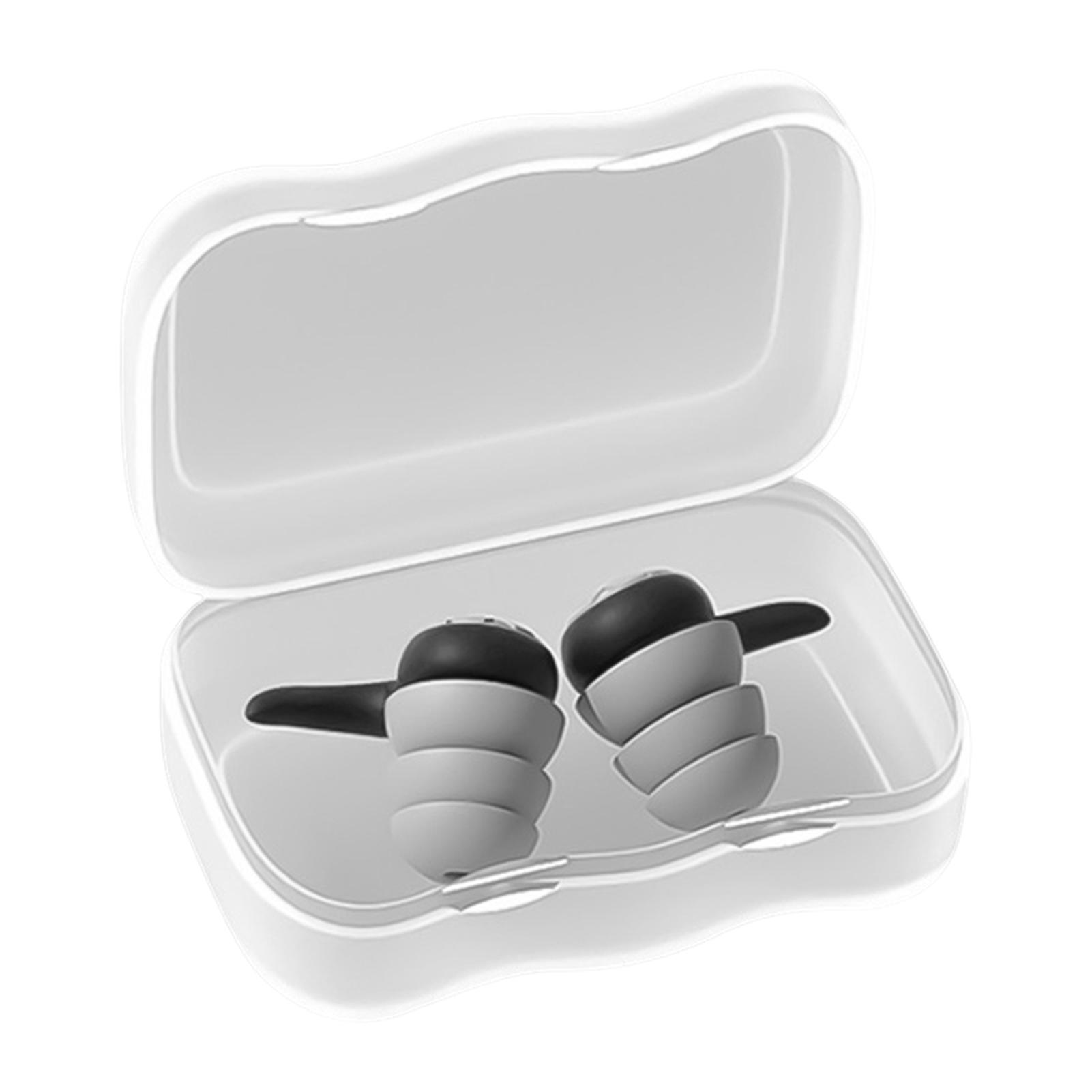 Large Size Sound-Proof Silicone Earplugs Reusable Soft Silicone Anti-Noise Ear Plugs for Outdoor Traveling