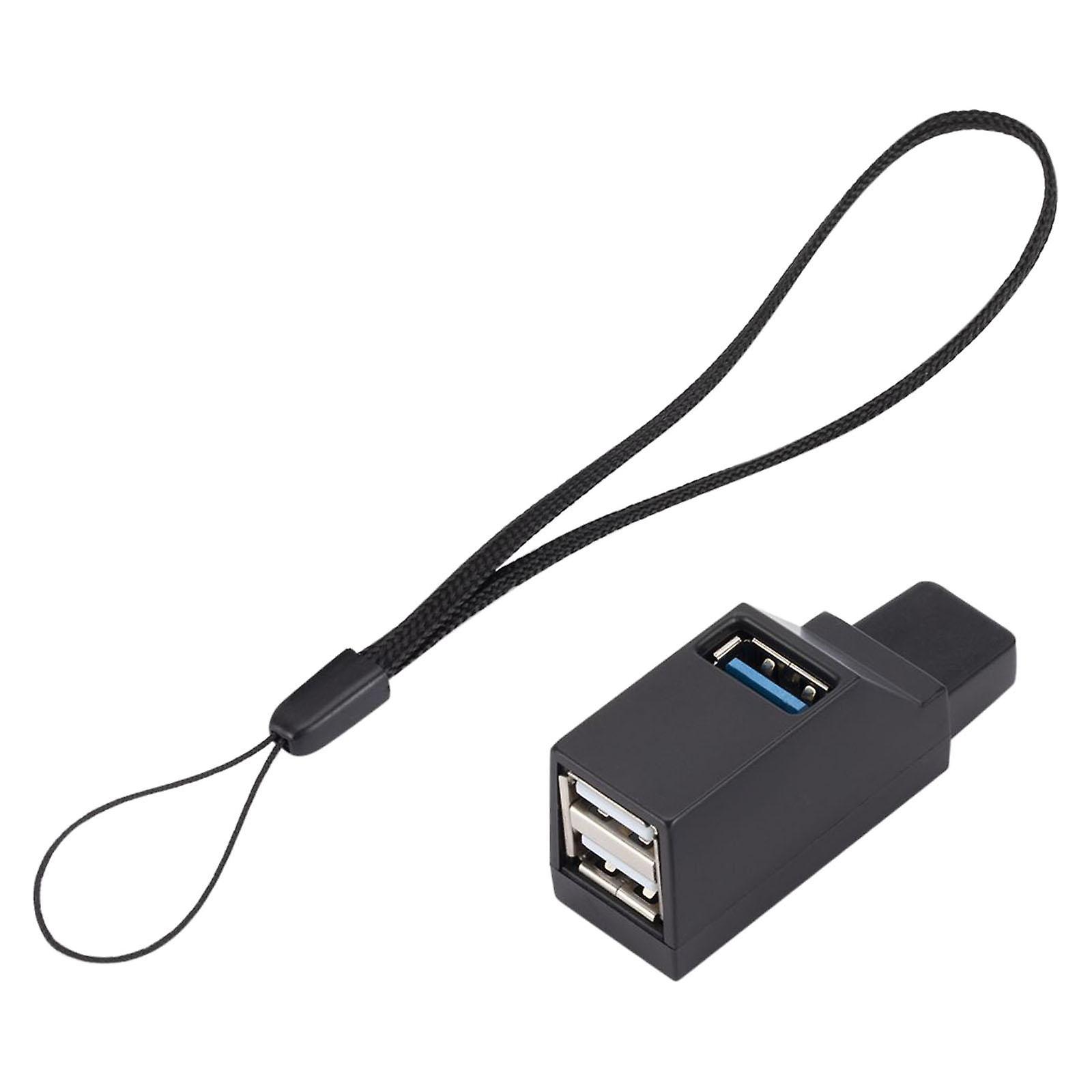 USB 3.0 Hub Splitter 3 Port Plug and Play Compact for USB Flash Drive Laptop