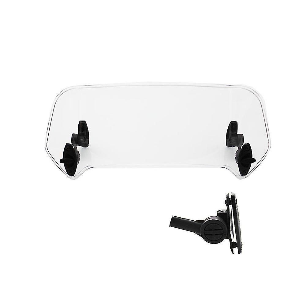 Transparent Color Universal Motorcycle Adjustable Wind Screen Extension Windshield Spoiler Air Defl