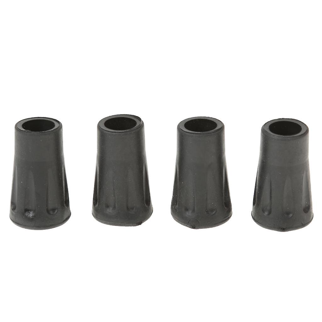 4pcs Replacement Rubber Tips End for Hiking Stick Walking Trekking Poles 4cm