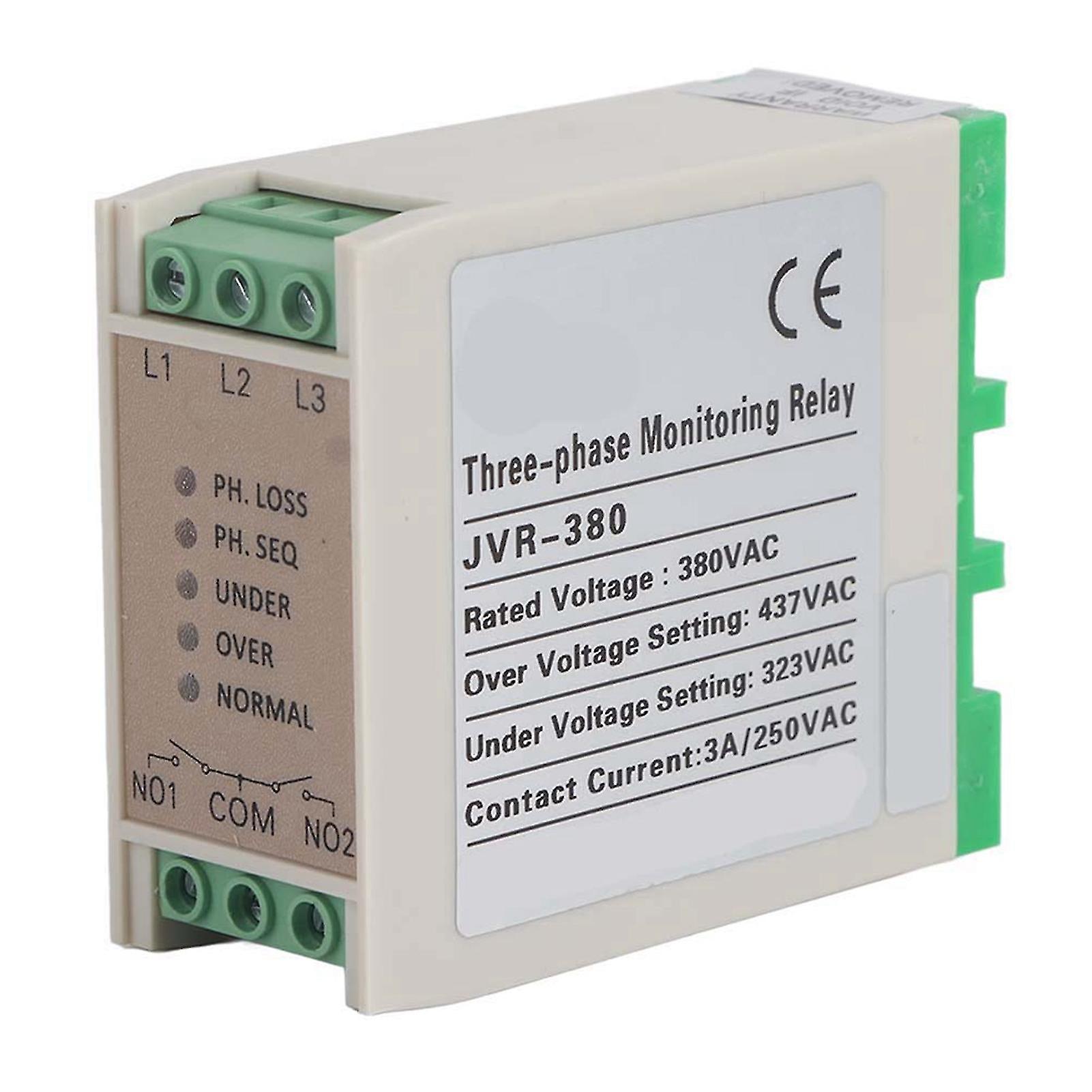 Jvr-380 Phase Sequence Protection Relay Monitoring Voltage Control Device