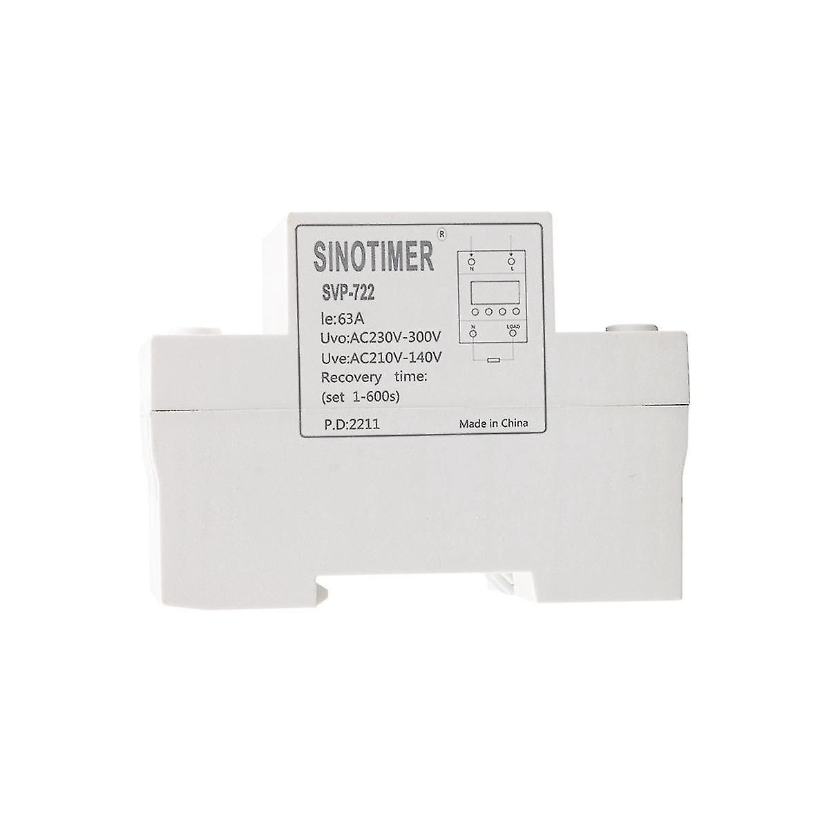 Svp-722 40a Din Rail Adjustable Over Voltage And Under Voltage Protective Device Protector Relay O