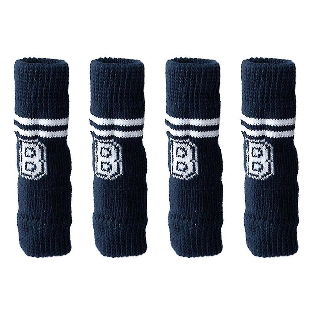 4 Pieces Dog Socks Knitted Warm Knee Pads Pet Knee Protector For Winter