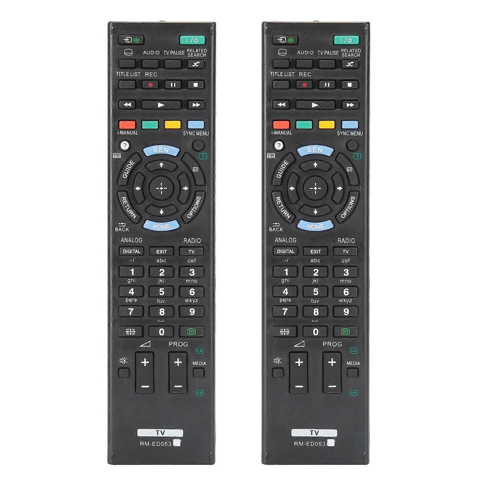 2pcs MultiFunctional TV Remote Control for Sony - Durable, Long Range, Easy Setup