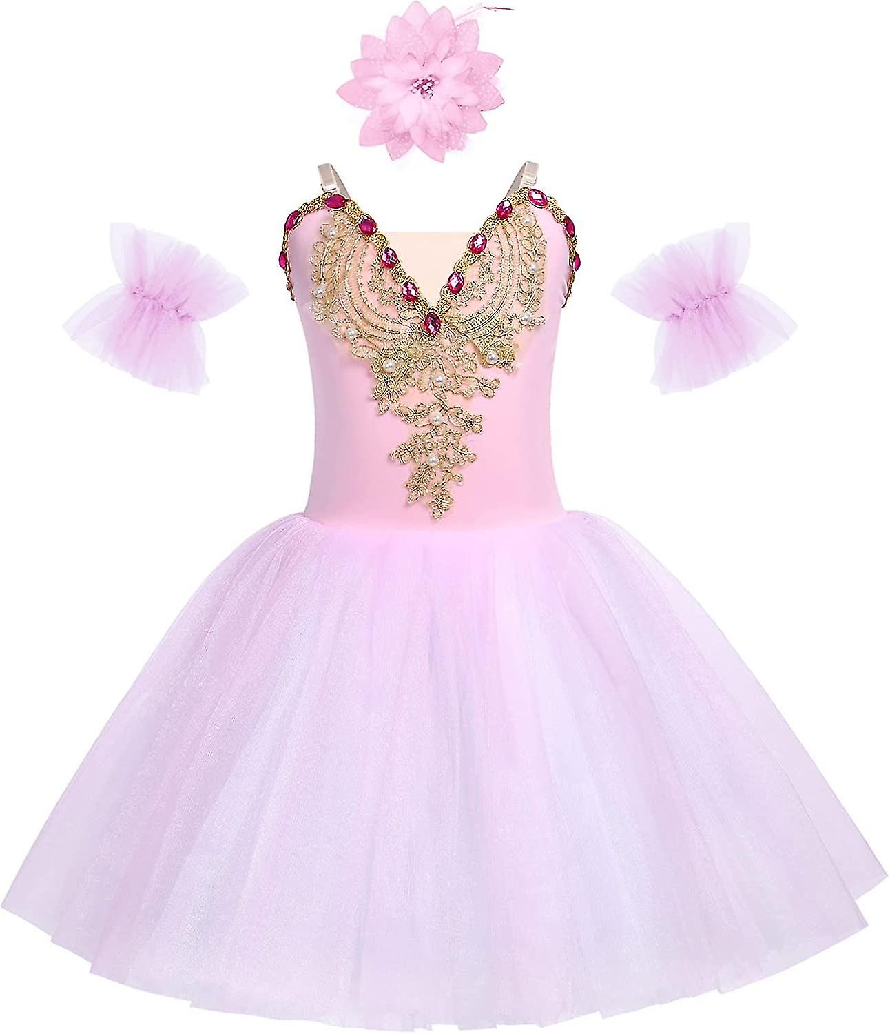 Filles Paillettes Ballet Robe de danse Tutu Jupe justaucorps Fallerine Fée Princesse Halloween S-2xl