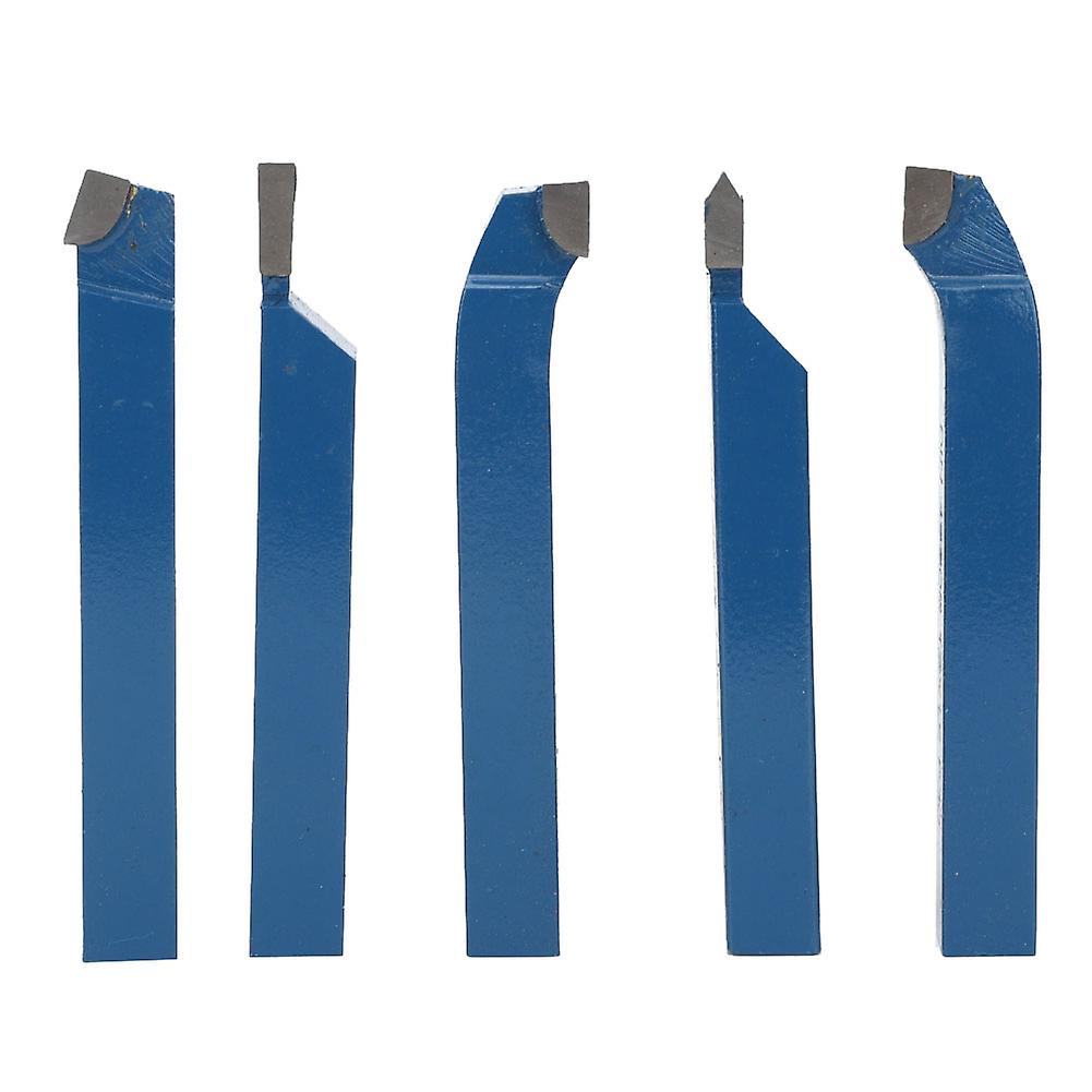 5pcs Lathe Turning Tool Set 16x16mm Carbide Tipped Welded