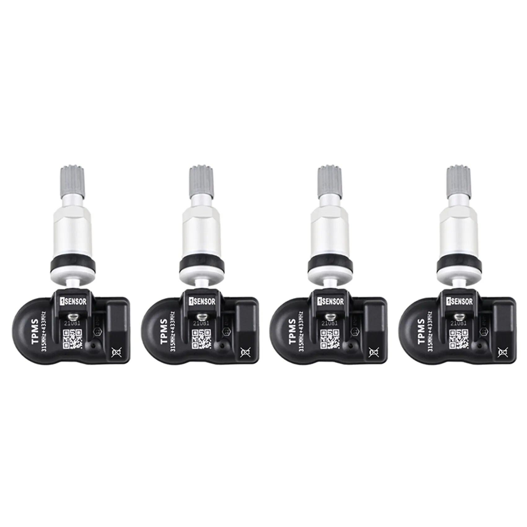 4pcs TPMS-Sensor 433 MHz 315 MHz Sensor Universal 2 in 1 Reifen programmierbarer TPMS-Sensor für Reifendrucküberwachungssystem