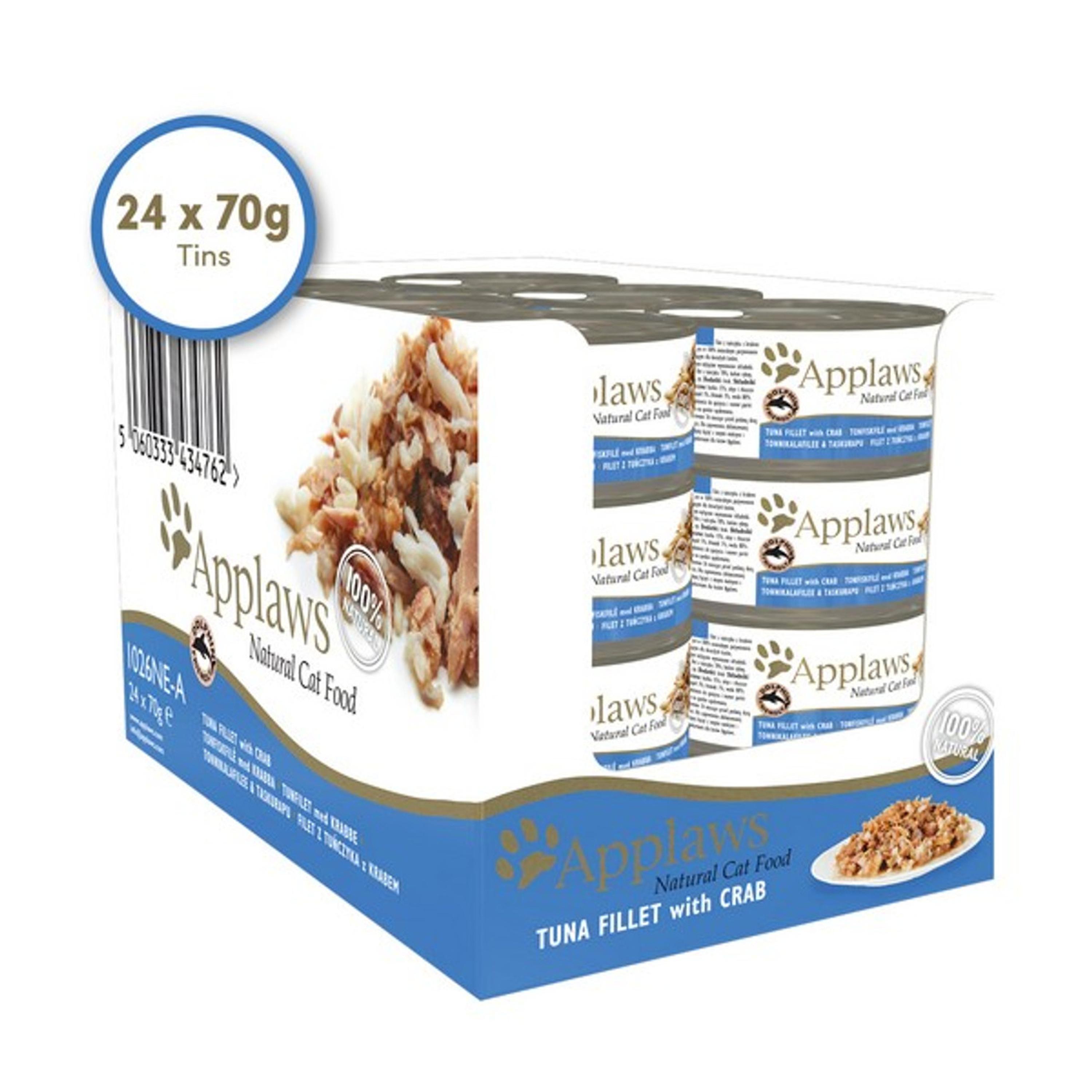 Applaws Cat Wet Food Tuna & Crab 24 x 70g