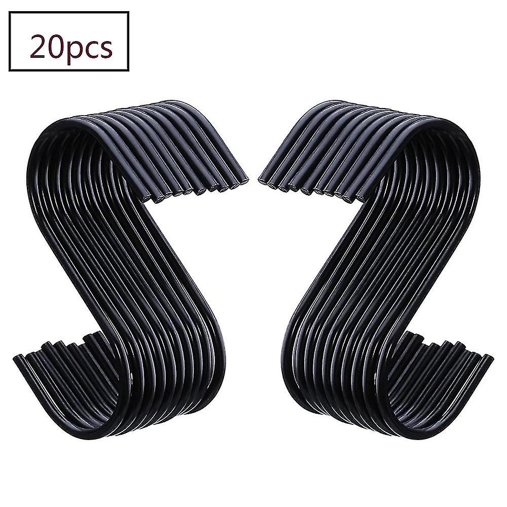20pcs-Hook Hook Hook Hook Hanging-schwarz 10