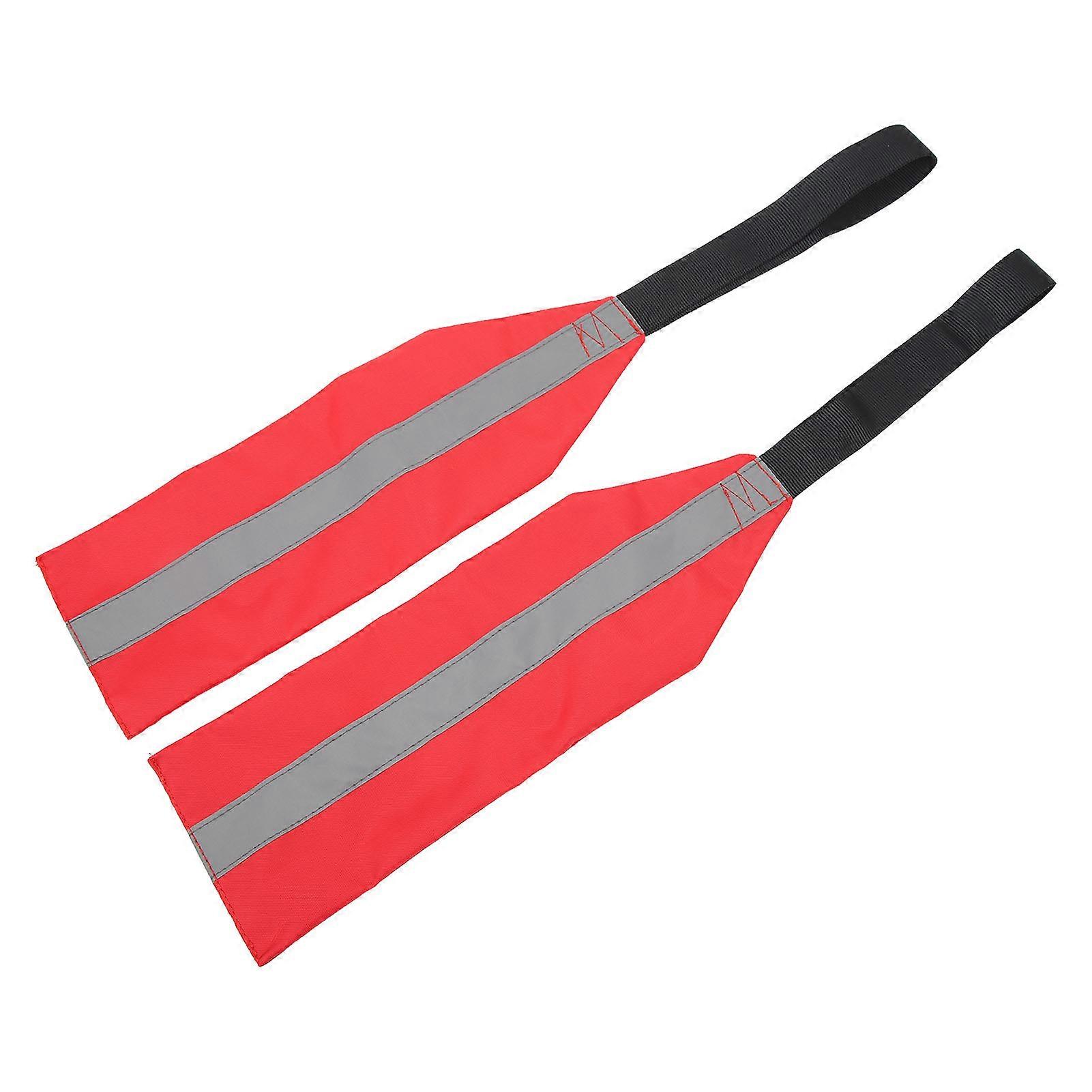Nimomo 2PCS Kayak Safety Travel Flag Oxford Fabric Collapsible Kayak Red Warning Flag for Kayak Canoes