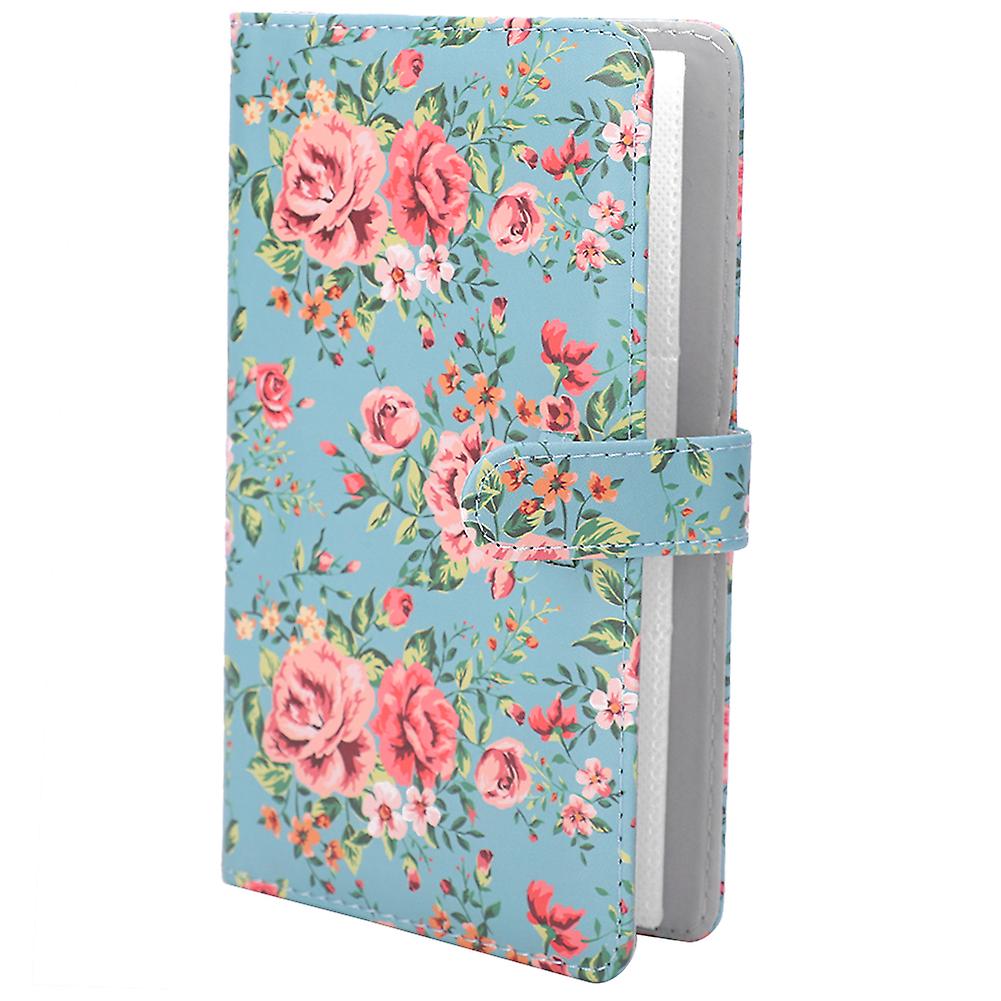 3 Inch 96 Pockets Photo Album Storage Book Cards Tickets for Instax Mini 11/8/9/7s/25/70/90 Blue