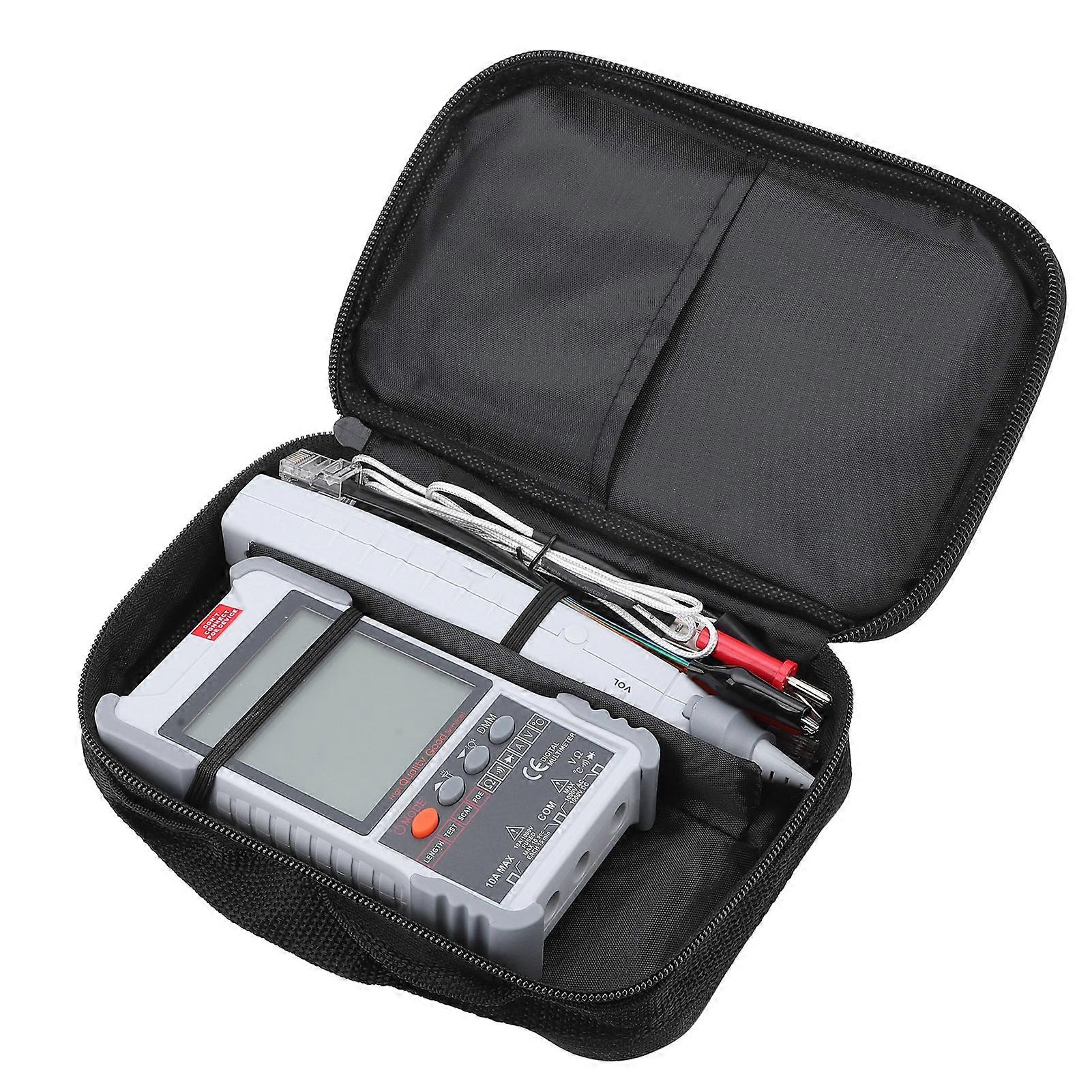 Network Cable Tester Kit 500m Measure Length Line Finder Multimeter Set Multifunctional Wire Tracker with Front Light 