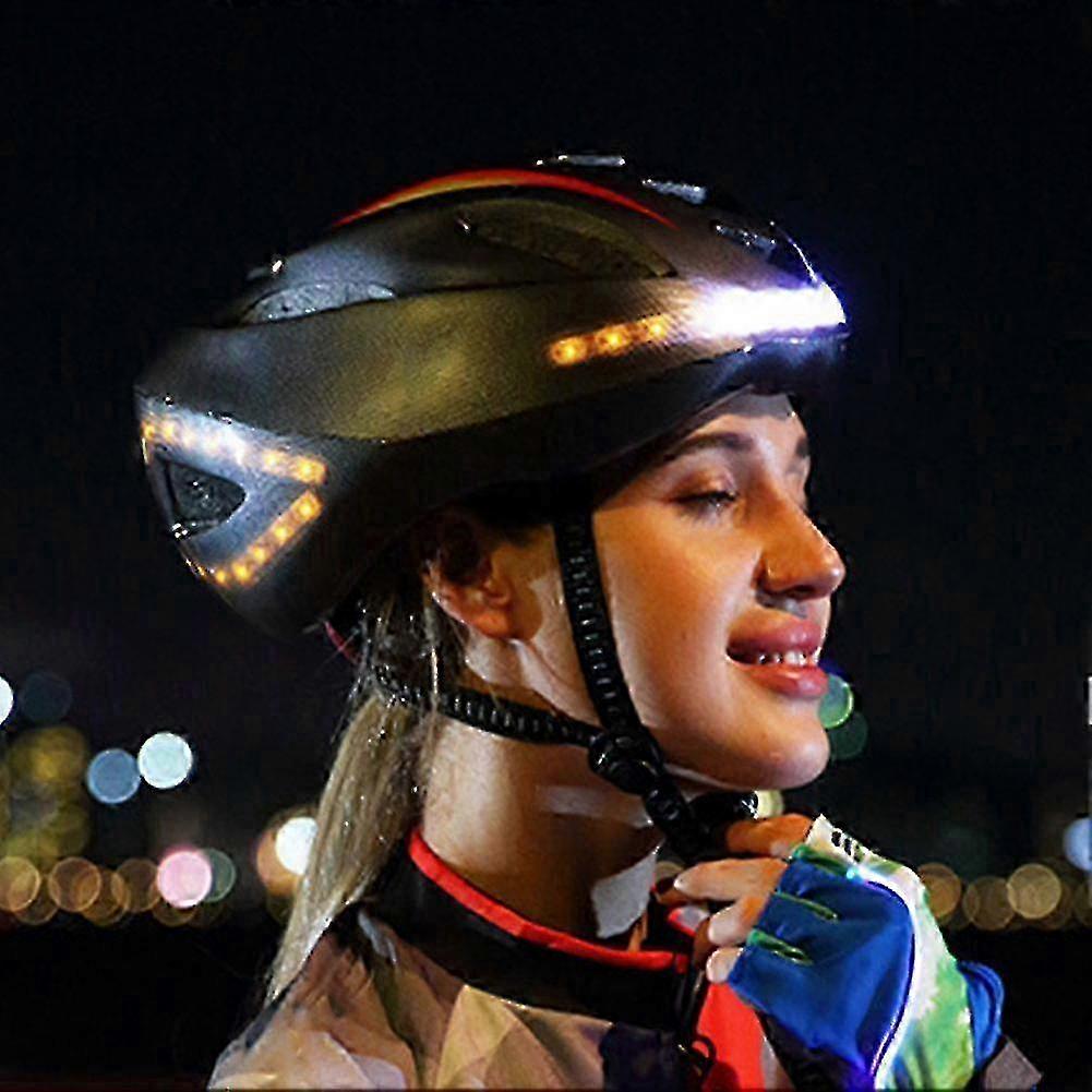 Smart Bike Helmet USB Chargeable Night Cycling Safe Helmet with Smart Turning Light LED USB Chargeable Safe Helmet