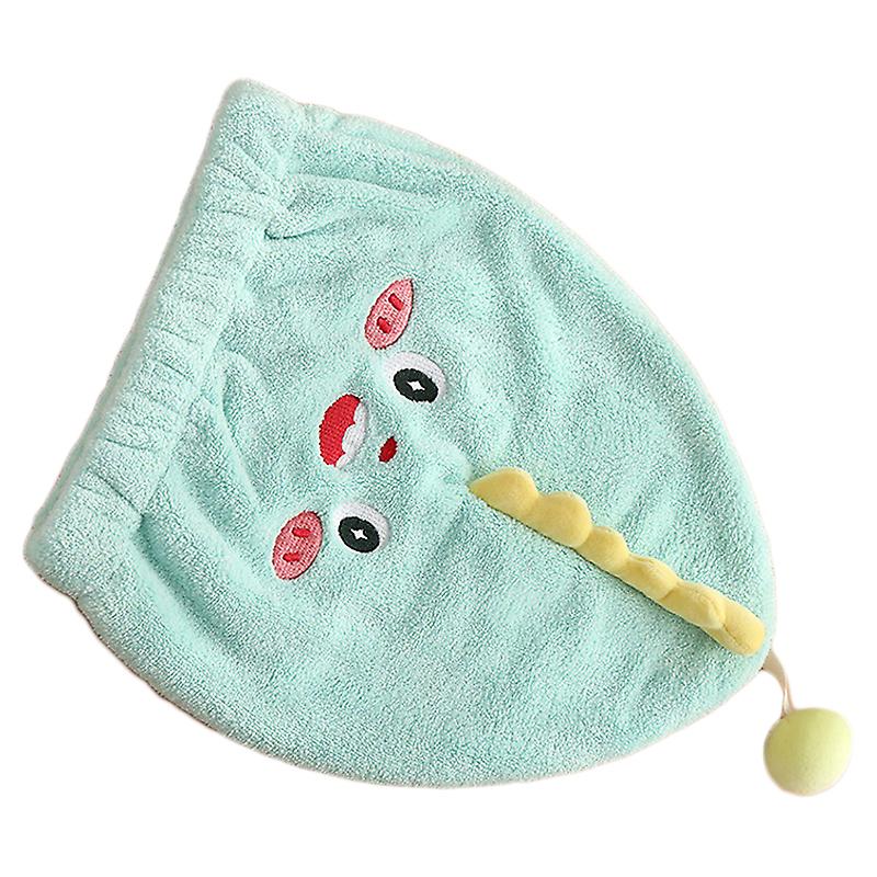 Ultra Absorbent Microfiber Hair Drying Cap Dinosaur Quick Dry