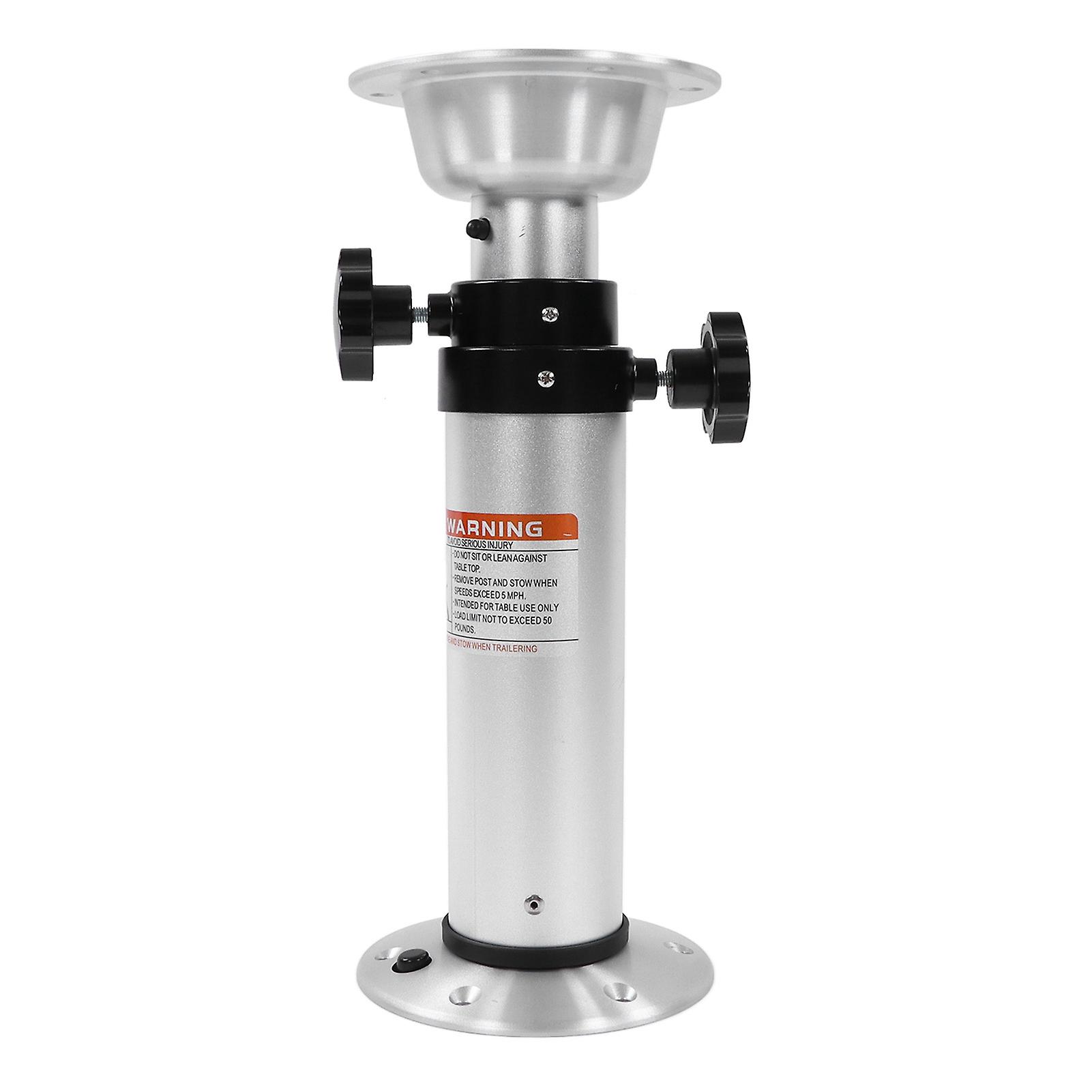 Regolabile 430-745mm Gamba Tavolo In Alluminio 3 Sezioni Argento