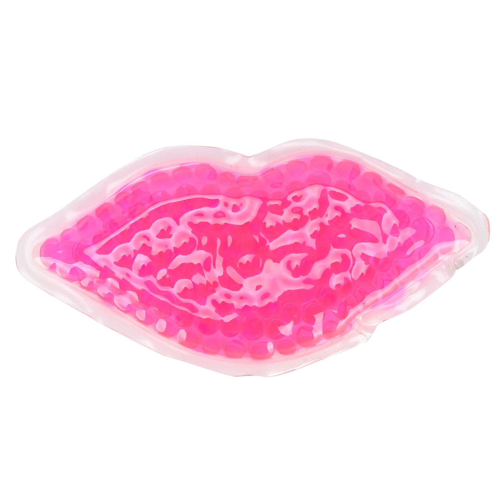 Lip Ice Gel Pack Hot Cold Compress Multipurpose Therapy Pack for Toothache Headache SwellingPink Large Size