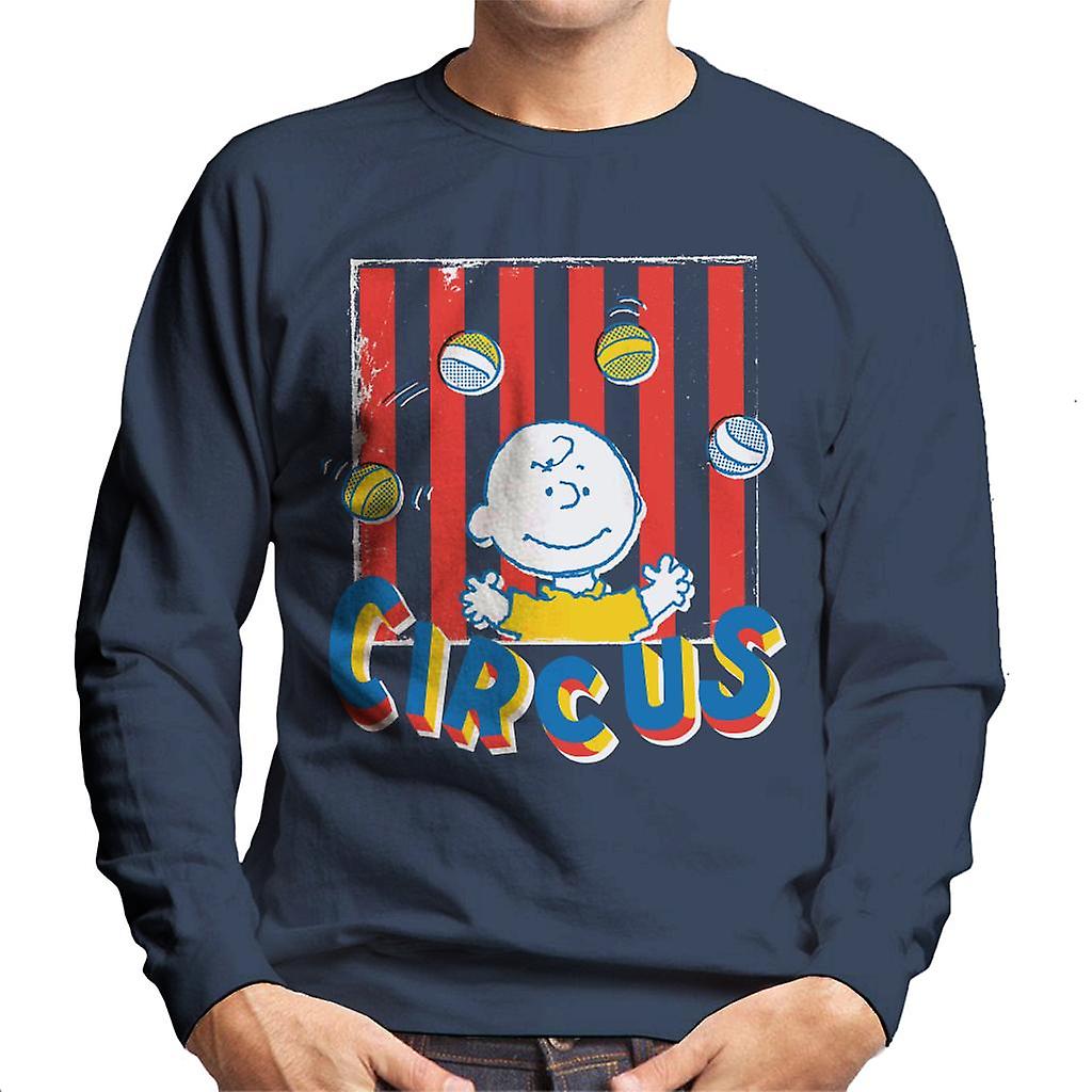 Peanuts Circus Juggling Charlie Brown Men's Sweatshirt
