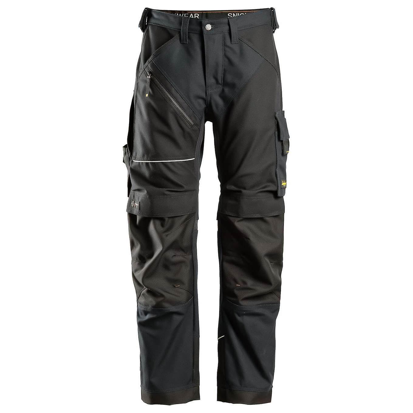 Snickers 6314 Ruffwork Heavy Duty Canvas Work Trousers Black