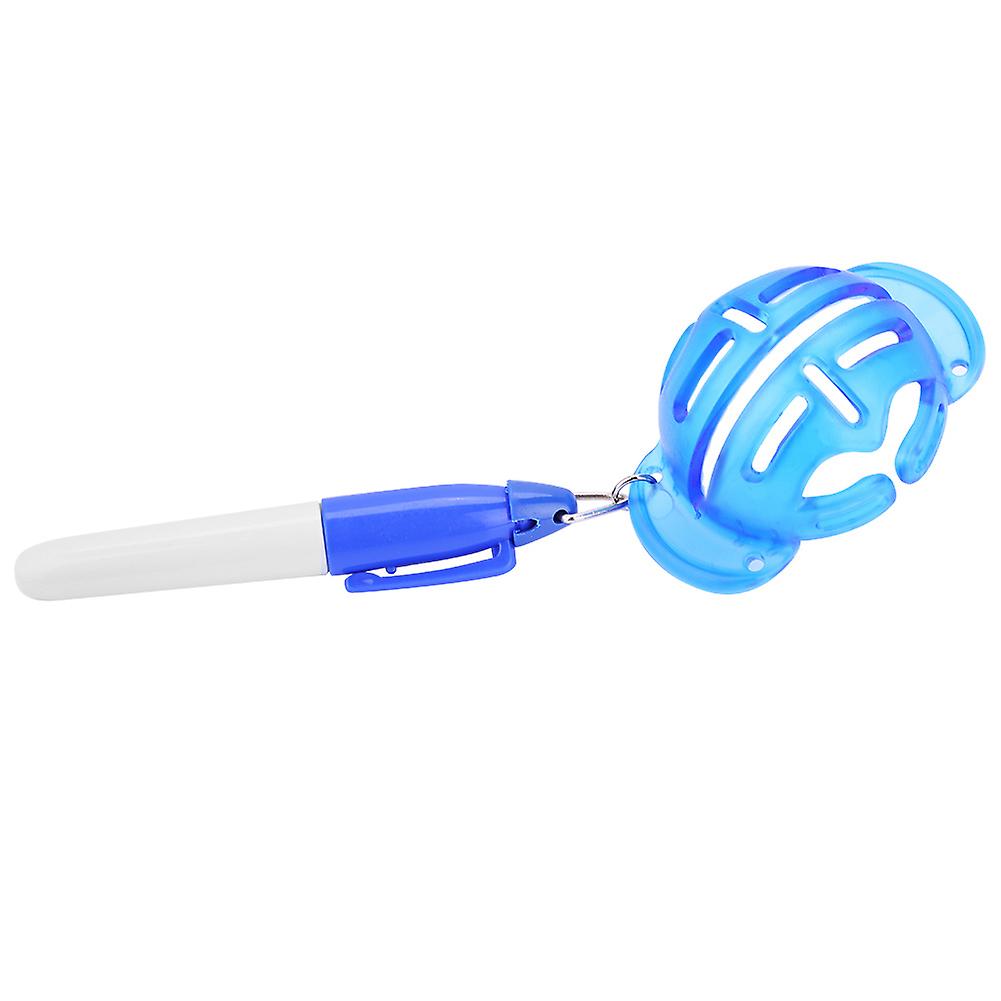 Golf Drawing Tool Line Marker Drawing Template Alignment Tool with Pen Accessories (Blue)