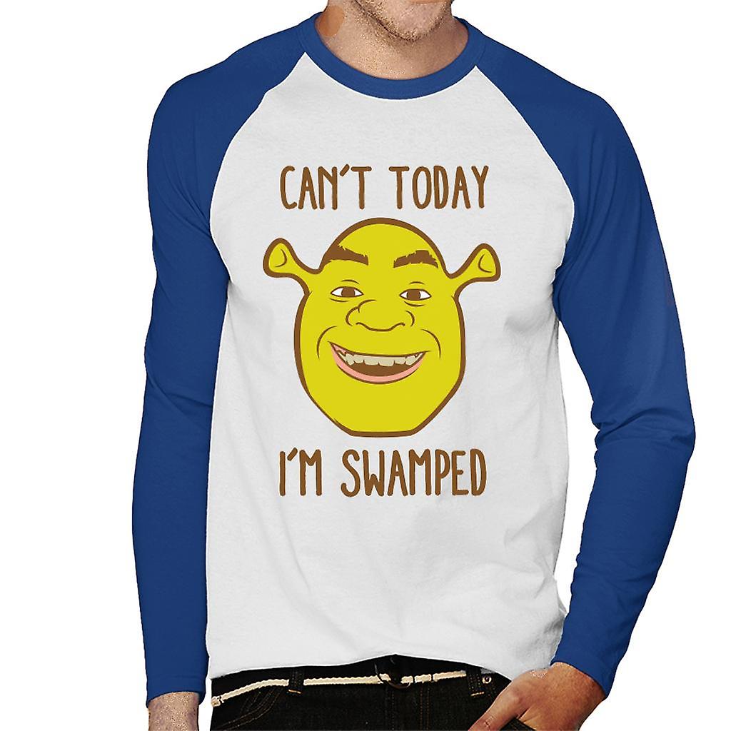 Shrek Cant Today Im Swamped Men's Baseball Long Sleeved T-Shirt