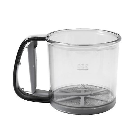 Flour Sifter One Hand Press Fine Mesh Flour Sieve Kitchen Baking Tool for