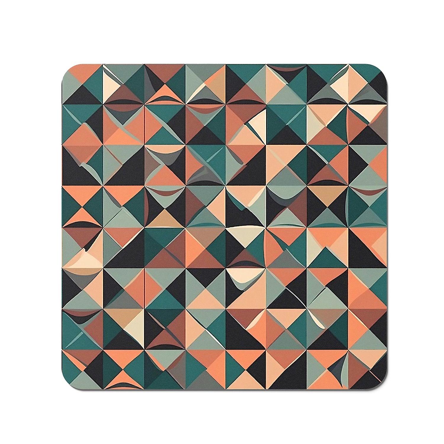 Geometric Print Pattern Coasters