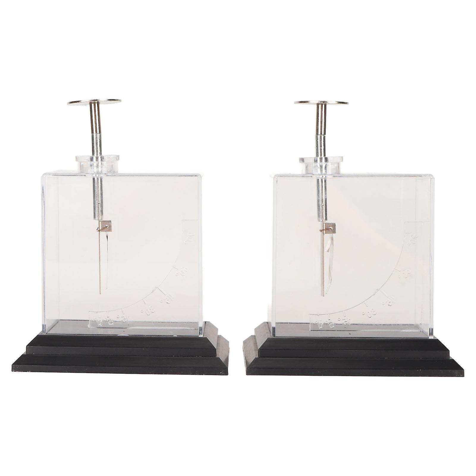 Foil Electroscope Compact Structure High Sensitity Precise Scale Physics Electrometer for Teaching Aids Experiments