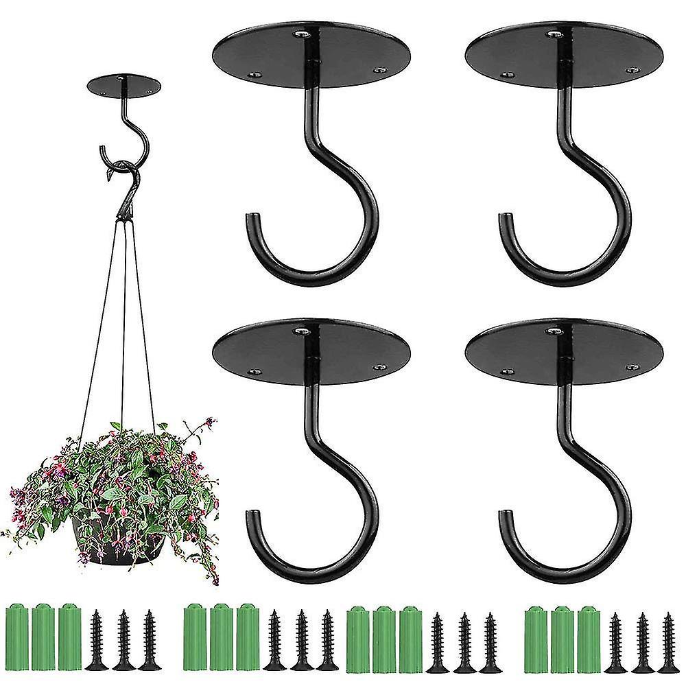 Heavy Duty Wall Mount Ceiling Hook, 4 Pieces Ceiling Hooks For Hanging Plants