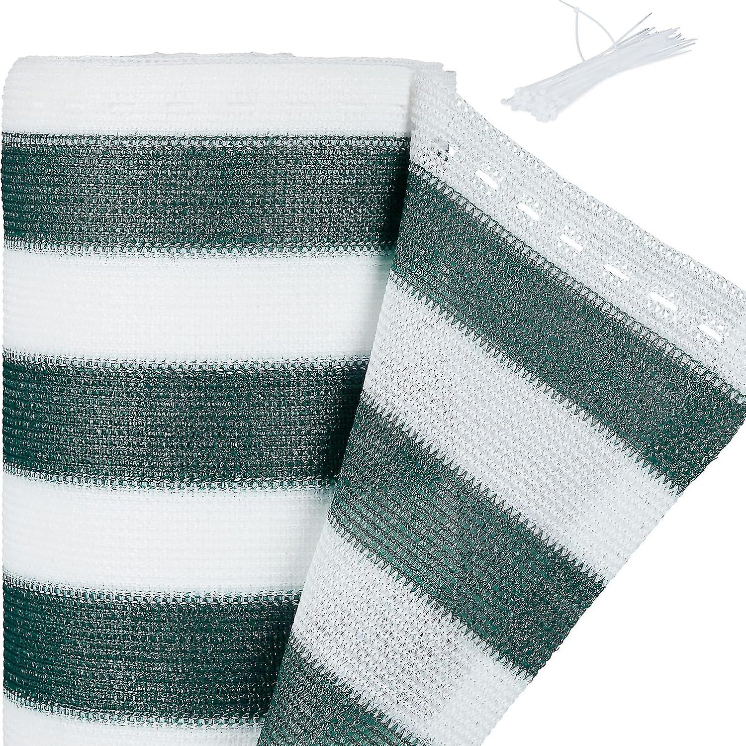 Fence Screen,0.9 x 5 m,Privacy Screen for Fence and Balcony Railings,UV-Stabilised,Weatherproof, Green/White