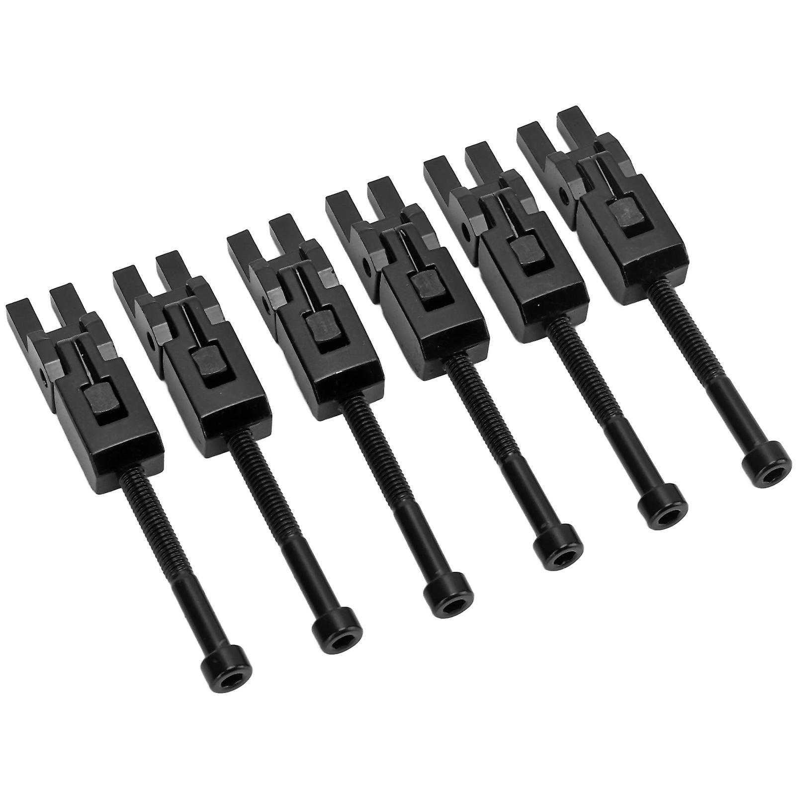 6 قطع من سروج جسر تريمولو المعدنية للجيتار الكهربائي مع براغي ومفتاح سداسي