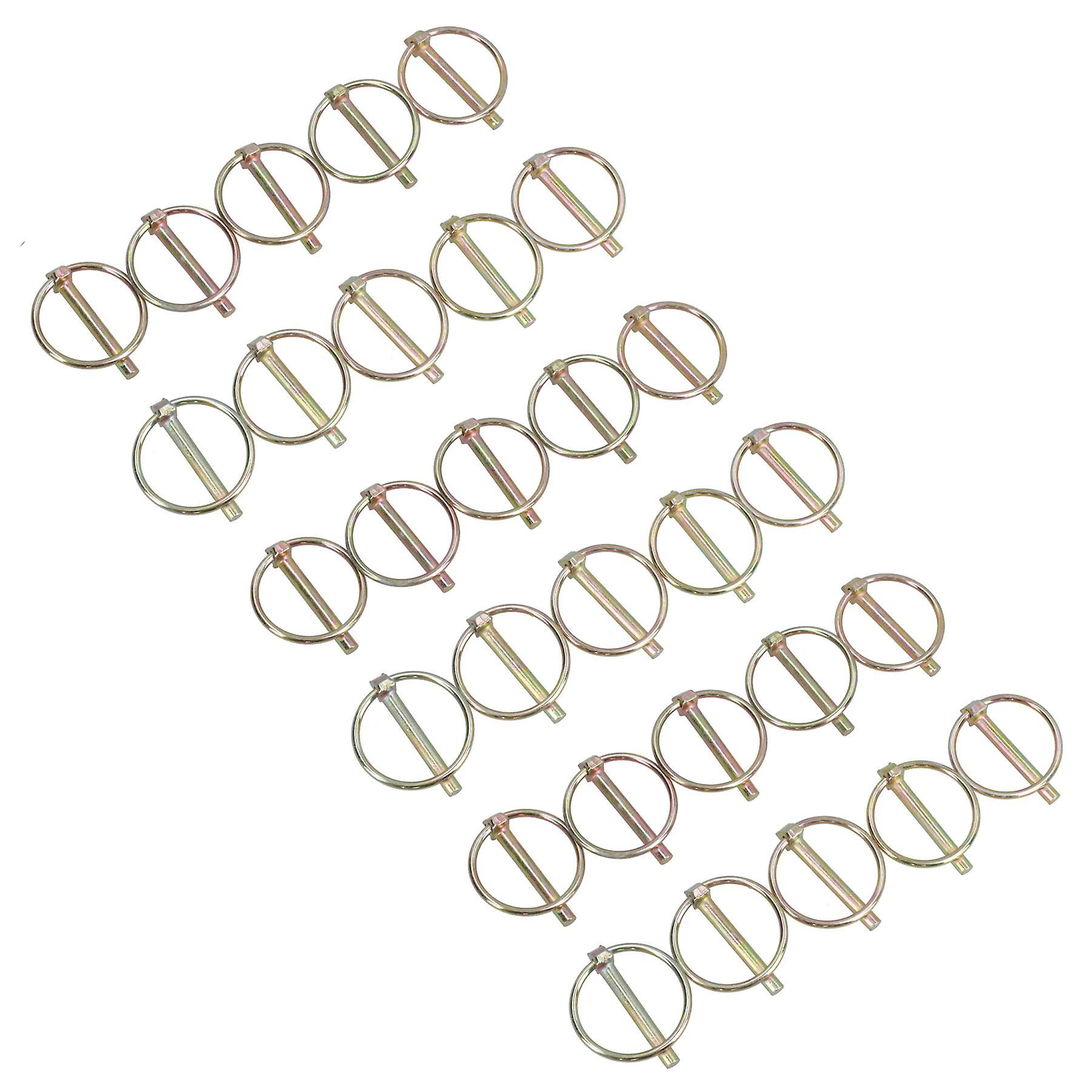 6mm Lynch Pins Clips Fasteners Linkage Locking Pins Tractors Trailers 30pc