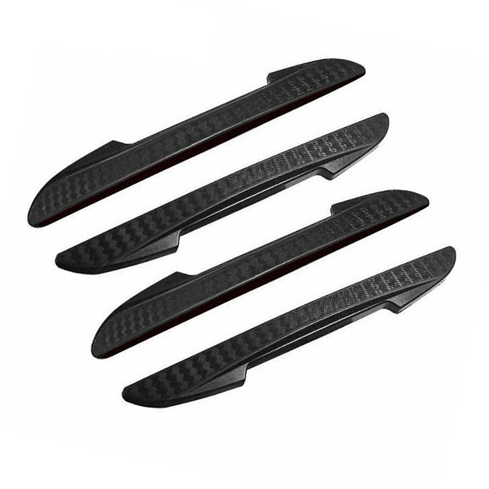 4pcs Car Door Edge Guard PVC Black Scratch Resistant Wearproof Universal Side Door Crash Protector