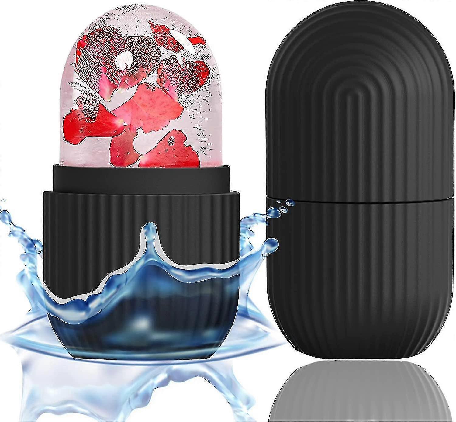 Ice Face Roller Massager,ice Cube Roller For Face, Eyes And Neck Naturally Conditioning And Skin Care,reusable Massage Silicone Ice Mold