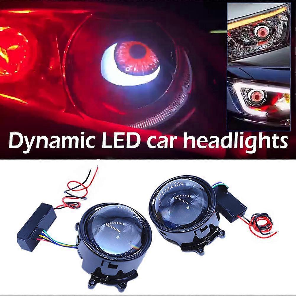 JHB Pair 3" Devil Eyes Fog Lights with 3D Lens for Toyota for Honda