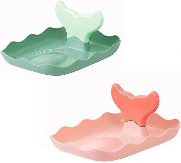 2 Pack Spoon Rest with Pot Lid Holder for Kitchen Counter, Space Saving Small Detachable Whale Tail Lid Rest Ladle Rest Spatula Holder Coffee Spoon Re