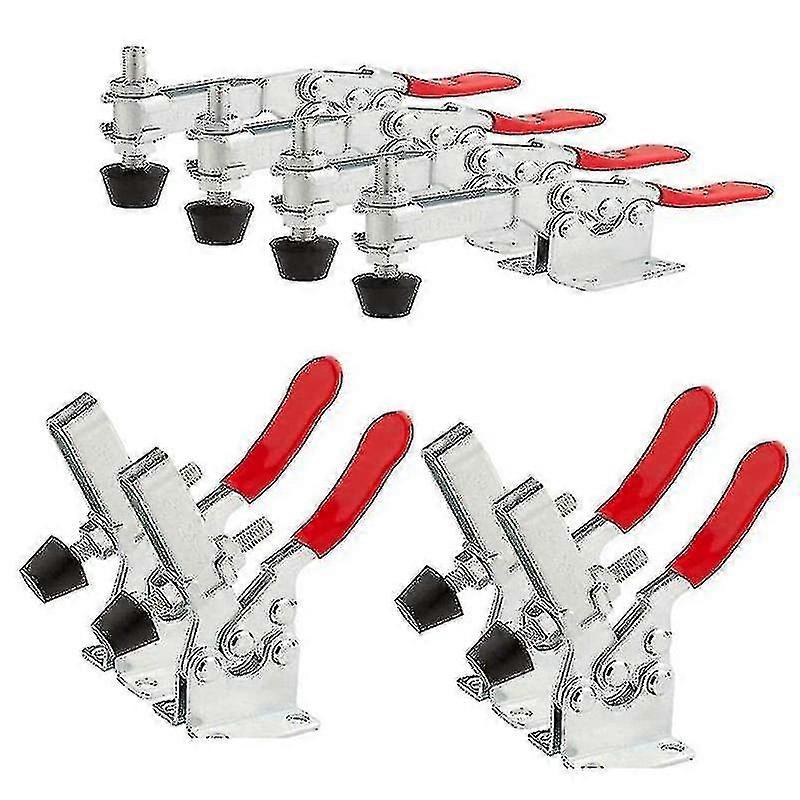 8 Pack 201b Toggle Clamp, Hand Tool Toggle Clamp, Horizontal Heavy Duty Quick-release