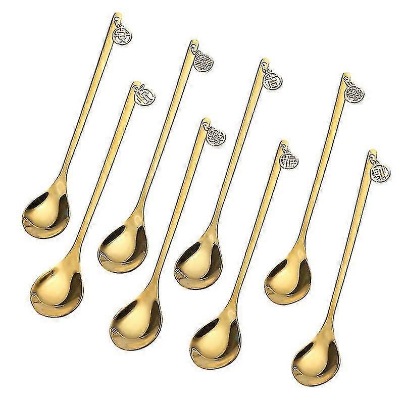 8pcs Kitchen Tableware, Chinese Style Coffee Spoon