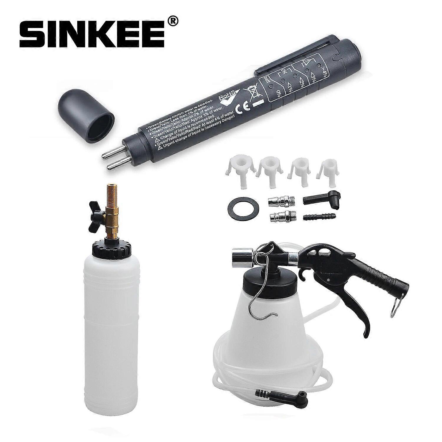 Pneumatic Brake Fluid Bleeder Fast One Person Brake Bleeding with Brake Fluid Oil Tester Pen No.39857