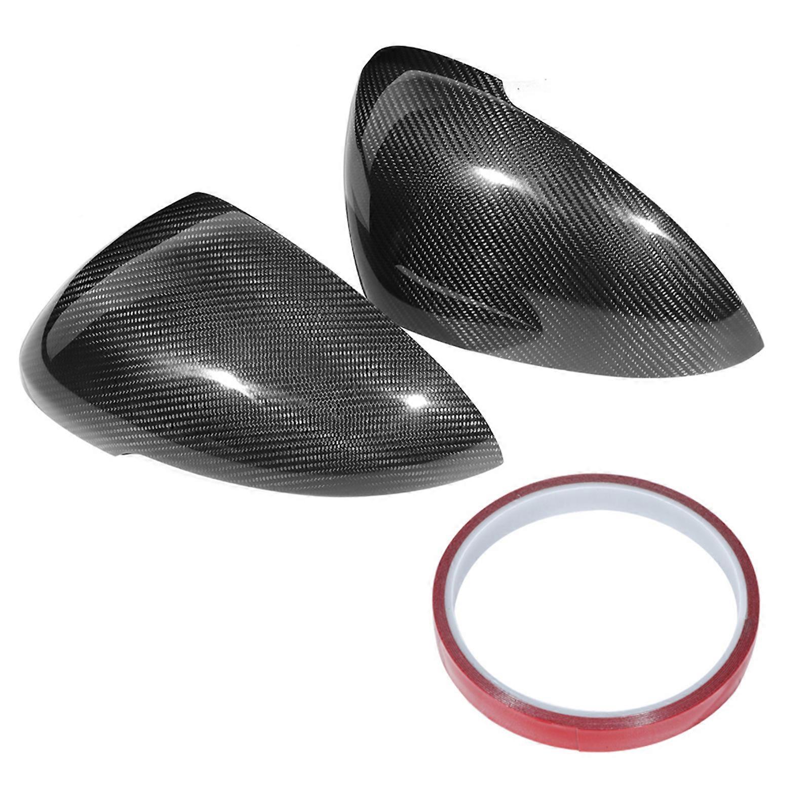 Carbon Fiber Rearview Mirror Housing Trim Shell Fits for Macan 1419 E2U411