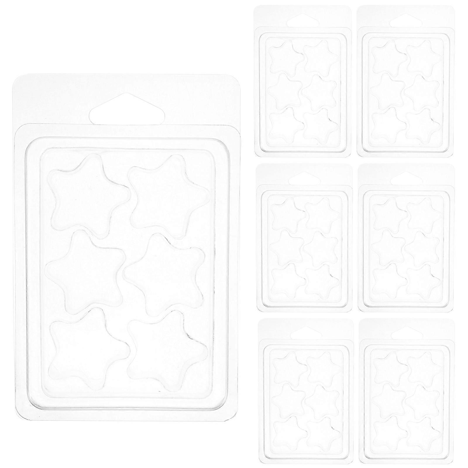 50pcs Empty Packing Boxes Multi-function Packing Boxes Transparent Candle Molds