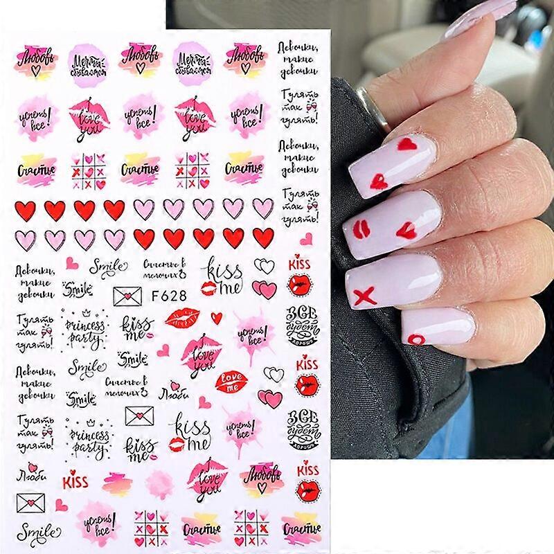 216 Adesivi Di San Valentino A Forma Di Cuore | Kit Di 16 Fogli Con 108 Design | Adesivi In Vinile Impermeabili Per Laptop, Bottiglia, Album