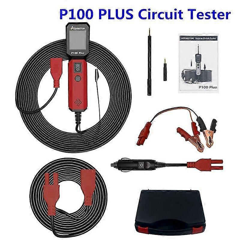 Aermotor p100 plus circle probe electrical system automotive circuit tester built-in flashlight power circuit probe kit