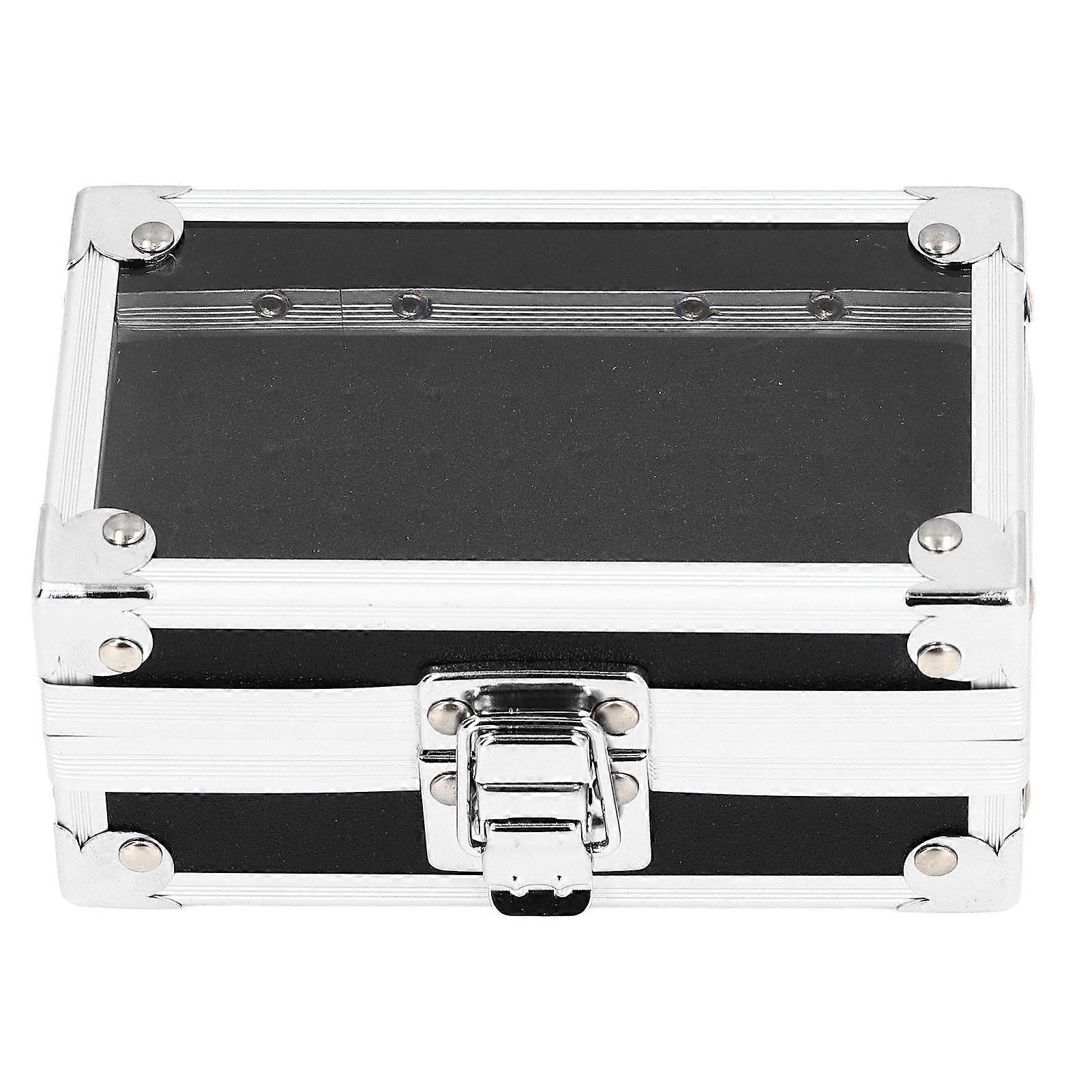 Nail Drill Bits Holder Dustproof Drop Resistant Multi Hole Nail Drill Bits Stand Displayer Organizer Container Black