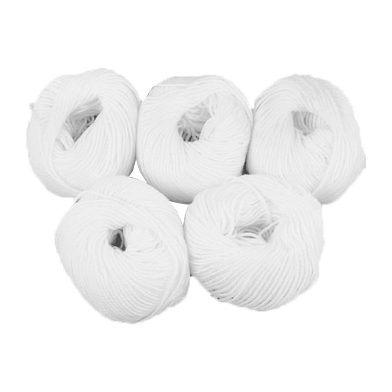 5Pcs White Binding Fine Thread Practical Fashionable Simple Elegant Ledger Book Binding Sewing String