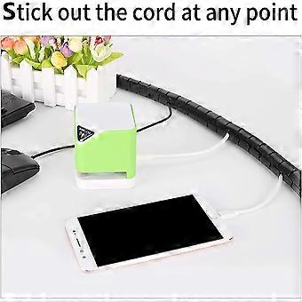 Gaine Câble 22 Mm - 3m, Canal Flexible Avec 20 Serre-câbles