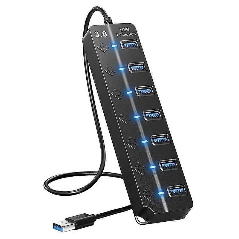 USB3.0 HUB 7 Port Splitte High Speed Notebook Extension Mini Splitter OTG Adapter pentru Desk PC Accesorii pentru computer