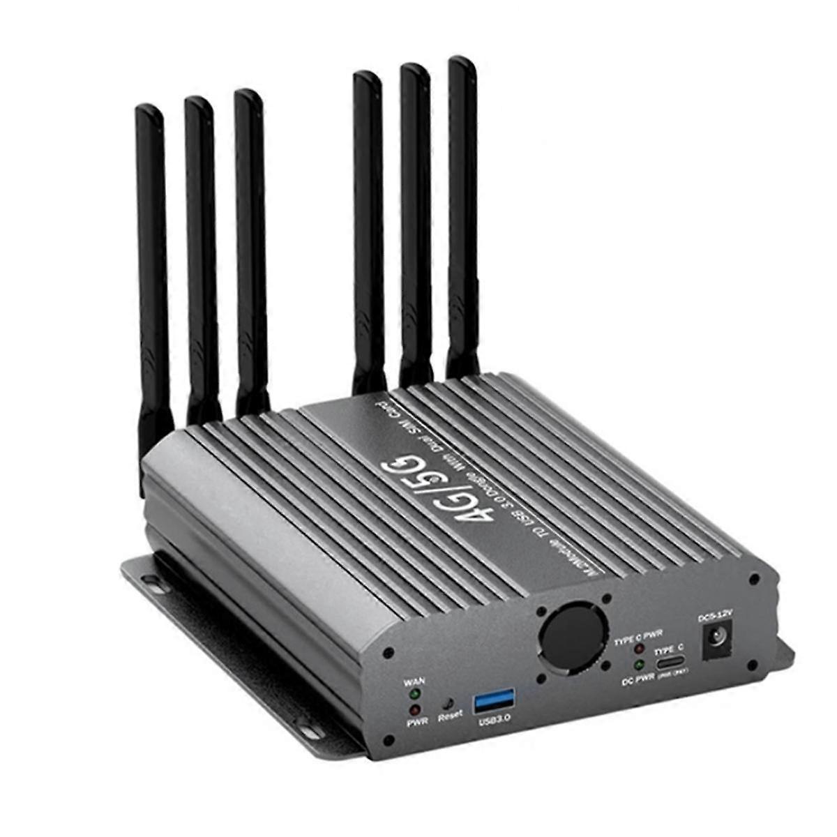 NGFF M.2 to USB 3.0 Adapter Wireless Card Riser Dual Cooling Fans SIM Card Slot for SIM/Micro-SIM/N