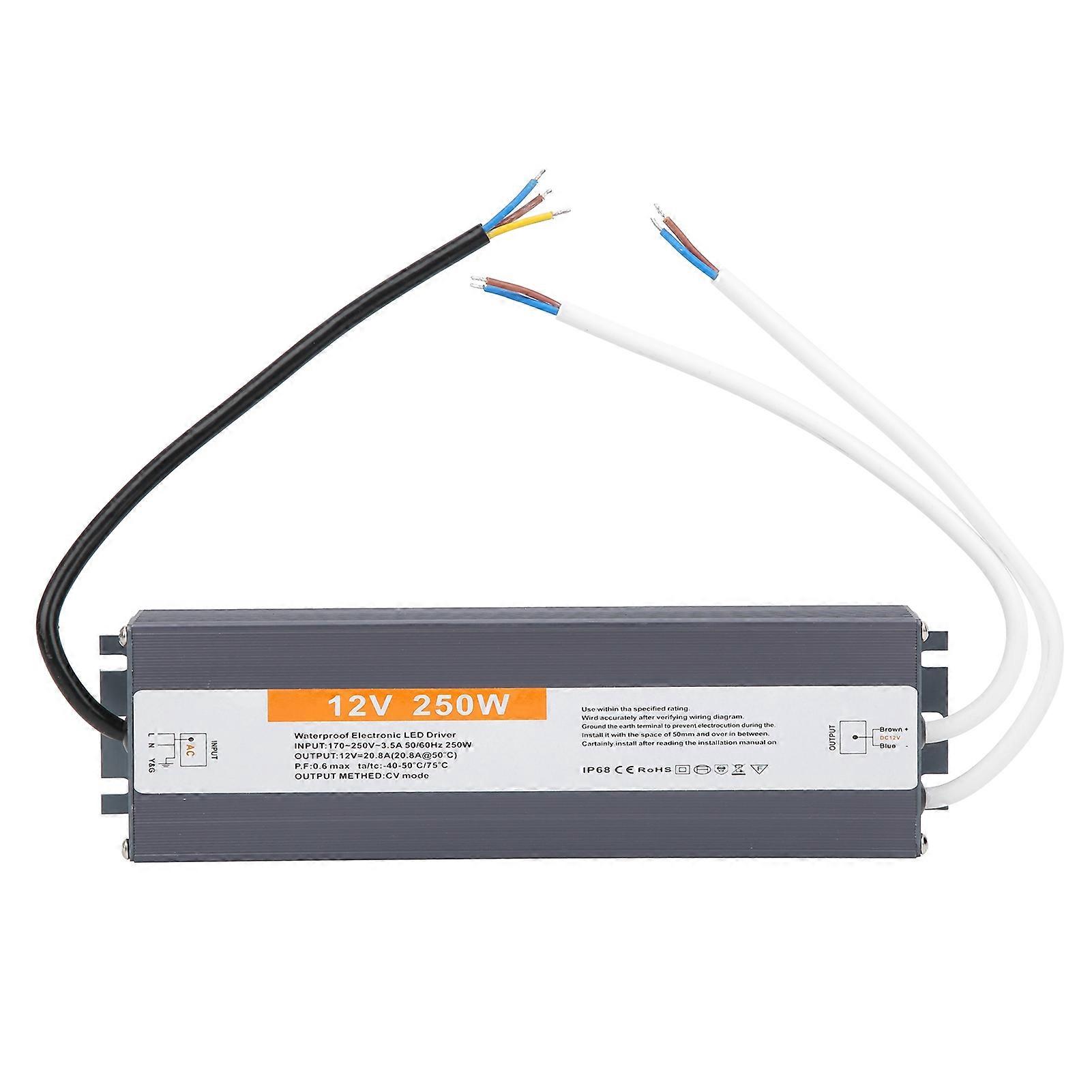 Wasserdichtes Schaltnetzteil LED 250W AC170?250V Treiber Transformator NetzteilDC12V